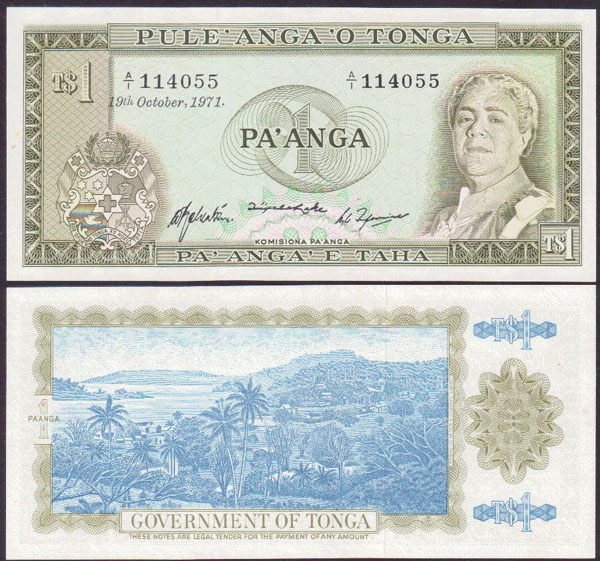 1971 Tonga 1 Pa'anga (Unc) L001052 - Click Image to Close
